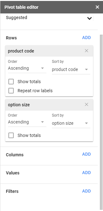 spreadsheets